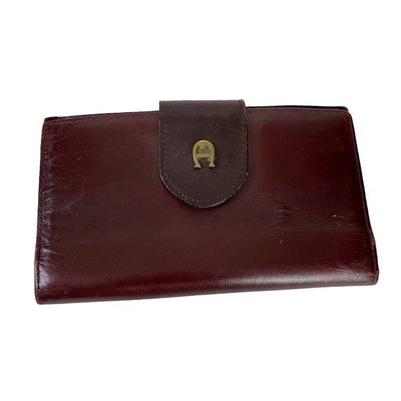 Etienne Aigner Bags Etienne Aigner Burgundy Kiss Lock Coin Purse